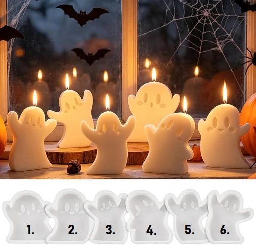 Silikonová forma na mýdlo a svíčky - Halloween duch