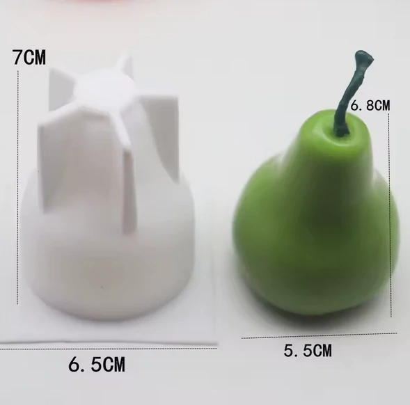 Silikonová forma na svíčky - Hruška