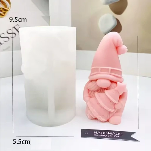 Silikonová forma na mýdlo a svíčky - Vánoční skřítek II.