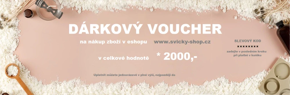 Dárkový VOUCHER - 2000 Kč