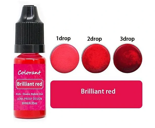 Tekutá barva Colorart 10 ml ČERVENÁ s kapátkem