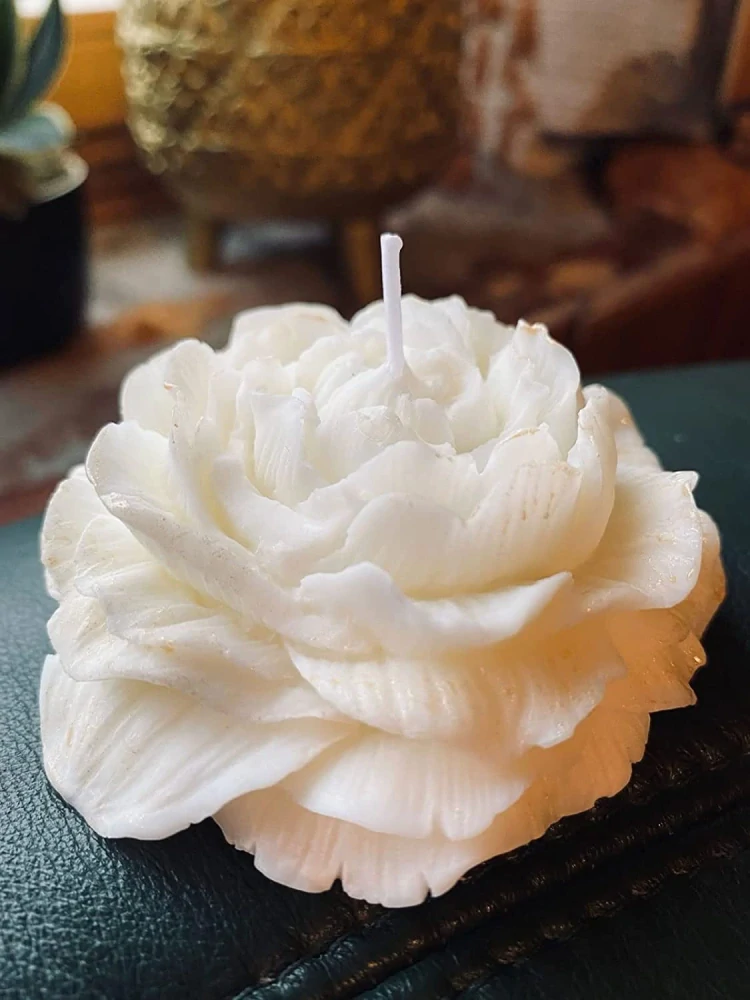 Silikonová forma na mýdlo a svíčky - Květ pivoňky malý