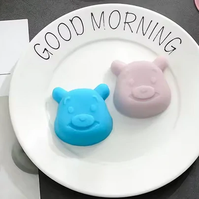 Silikonová forma na mýdlo - 4x Medvídek animák