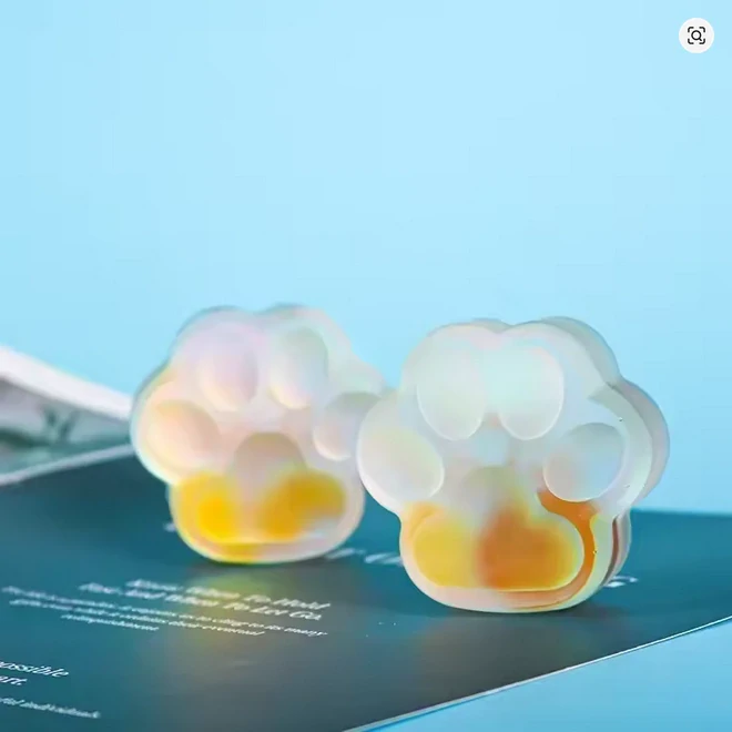 Silikonová forma na mýdlo - 2x Tlapka