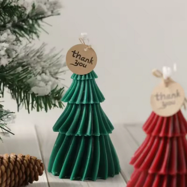 Silikonová forma na mýdlo a svíčky - Vánoční stromek