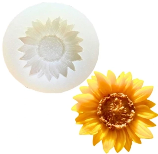 Silikonová forma na mýdlo a svíčky - Květ slunečnice