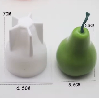 Silikonová forma na svíčky - Hruška