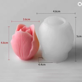 Silikonová forma na svíčky - Tulipán