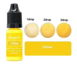 Tekutá barva Colorart 10 ml ŽLUTÁ s kapátkem