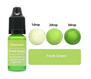 Tekutá barva Colorart 10 ml ZELENÁ s kapátkem