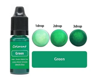Tekutá barva Colorart 10 ml ZELENÁ TMAVÁ s kapátkem